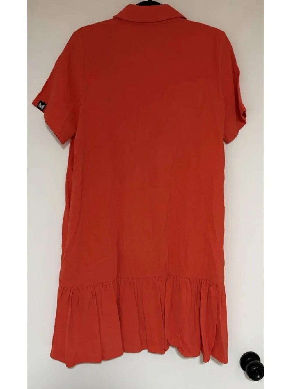 Marcell Von Berlin Women’s Orange Mini Button Front Dress Size 6 NWT
